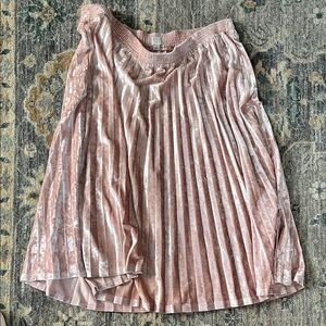 a new day Blush Velvet A-Line Skirt